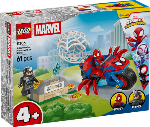 LEGO Marvel Spidey Sulla Moto Contro Rhino 11206